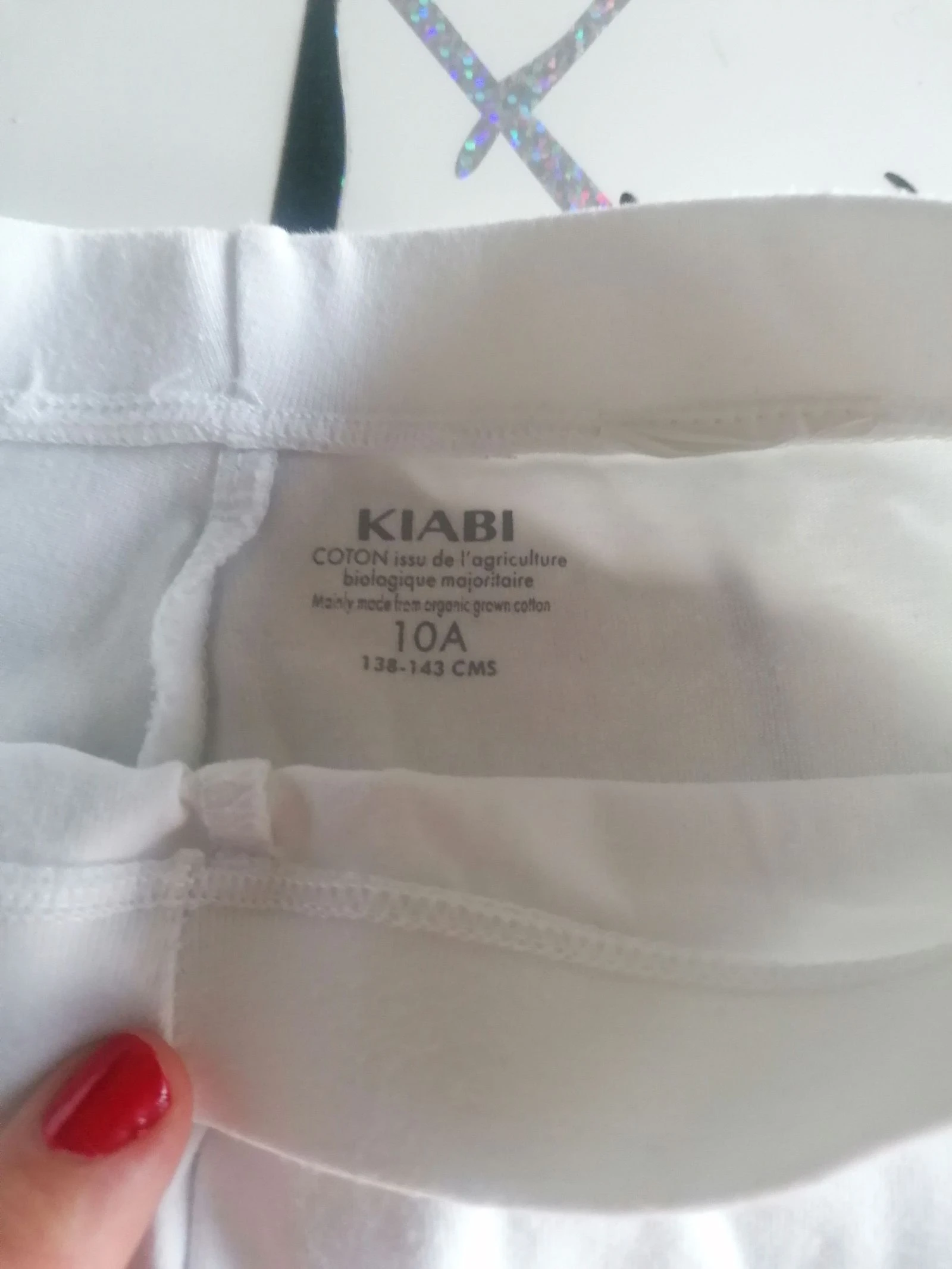 Lote de 2 leggings naranja blanco talla 10 años 👧🏻 – photo 4